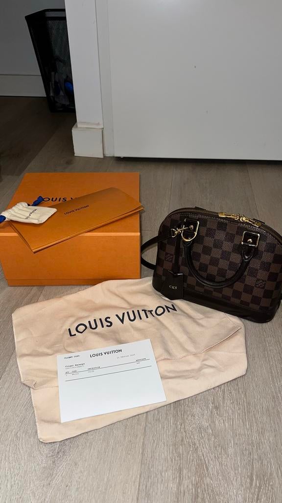 Louis Vuitton Alma BB Damier, Ophalen of Verzenden, Gebruikt, Bruin, Handtas