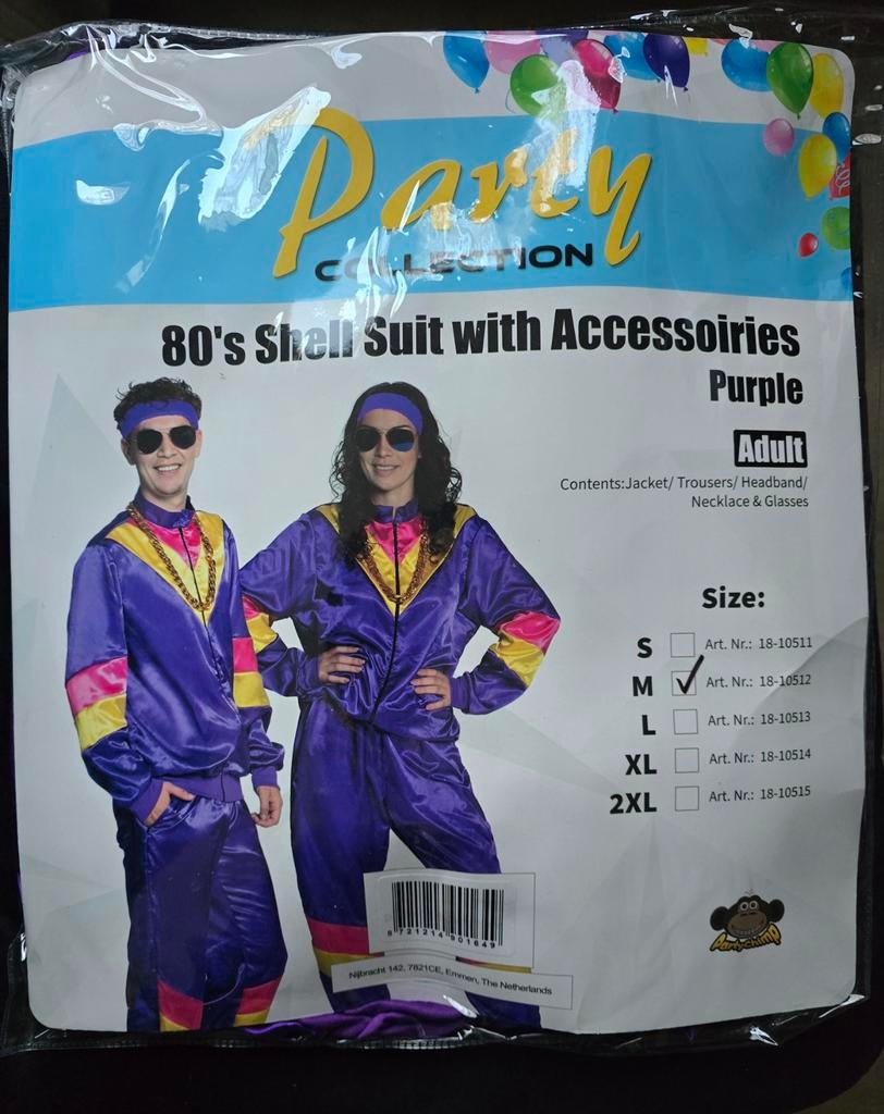 Nieuw! Foute 80s Party Outfit Unisex S t/m XXL, Ophalen of Verzenden