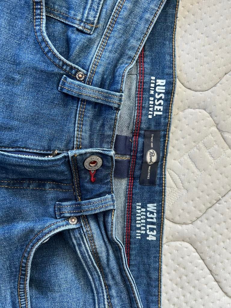 Petrol Industries Heren Spijkerbroek W31 L34 - Tapered Fit, Ophalen of Verzenden, Zo goed als nieuw, Blauw, Overige jeansmaten