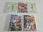 5x Wii games: Super Smash Bros, Sonic, Wii Fit, Carnival, Spelcomputers en Games, Games | Nintendo Wii, Gebruikt, Overige genres