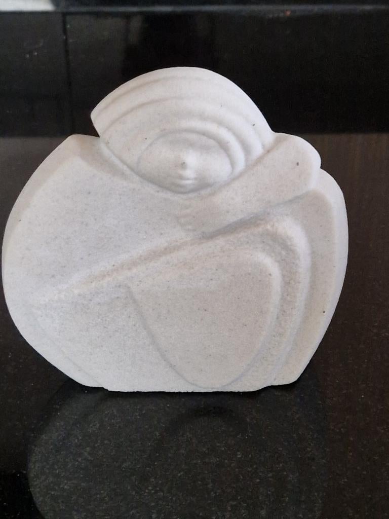 Vintage Beeldje Marbell Stone Art Belgium., Ophalen of Verzenden, Zo goed als nieuw, Mens
