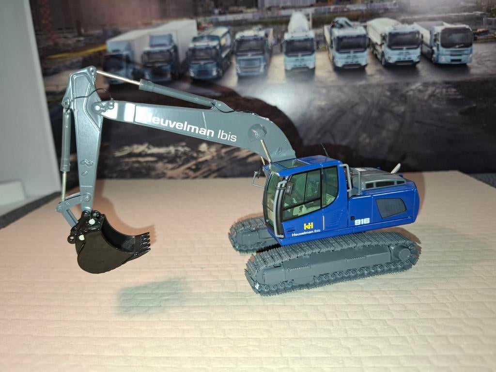 Liebherr 916 dieplader van Heuvelman en Ibis conrad., Hobby en Vrije tijd, Modelauto's | 1:50, Ophalen of Verzenden, Nieuw, Hijskraan, Tractor of Landbouw