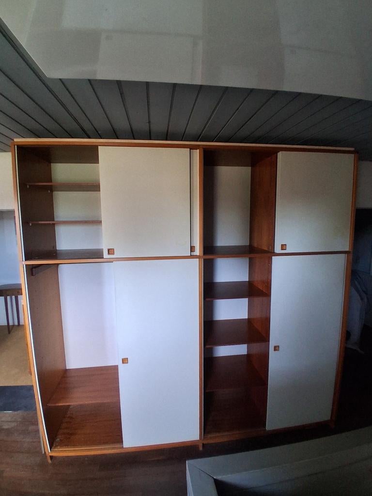 Vintage Linnenkast Pastou - Ruim met hang- en leggedeelte, Huis en Inrichting, Kasten | Kledingkasten, Ophalen, Met deur(en), Gebruikt