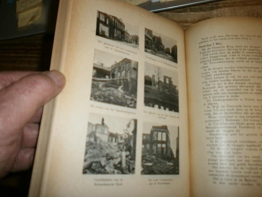 wo2 vijf jaren leed land tusschen maas en rijn zeldzaam boek, Ophalen of Verzenden, Tweede Wereldoorlog, Gelezen, Overige onderwerpen