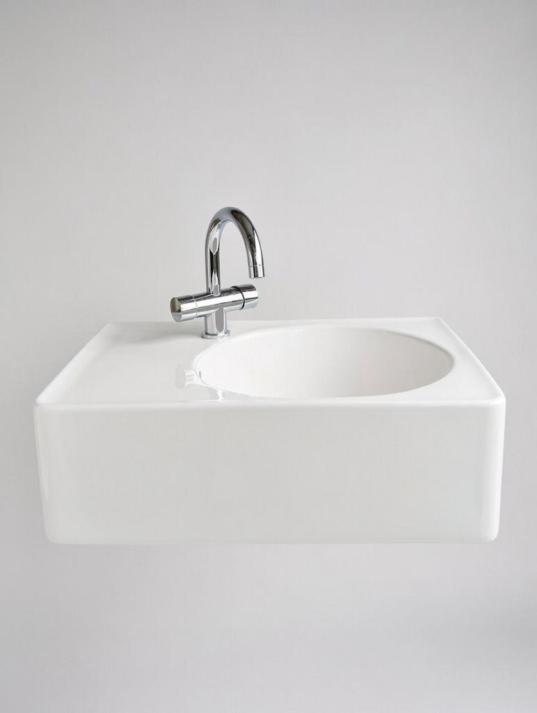 Duravit Scola wastafel bak rechts met kraangat Design Starck, Ophalen, 50 tot 100 cm, Zo goed als nieuw, Minder dan 100 cm