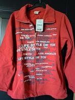 VEST MET RITS MAAT M NIEUW BORDEAUX ROOD, Ophalen of Verzenden, Nieuw, Rood