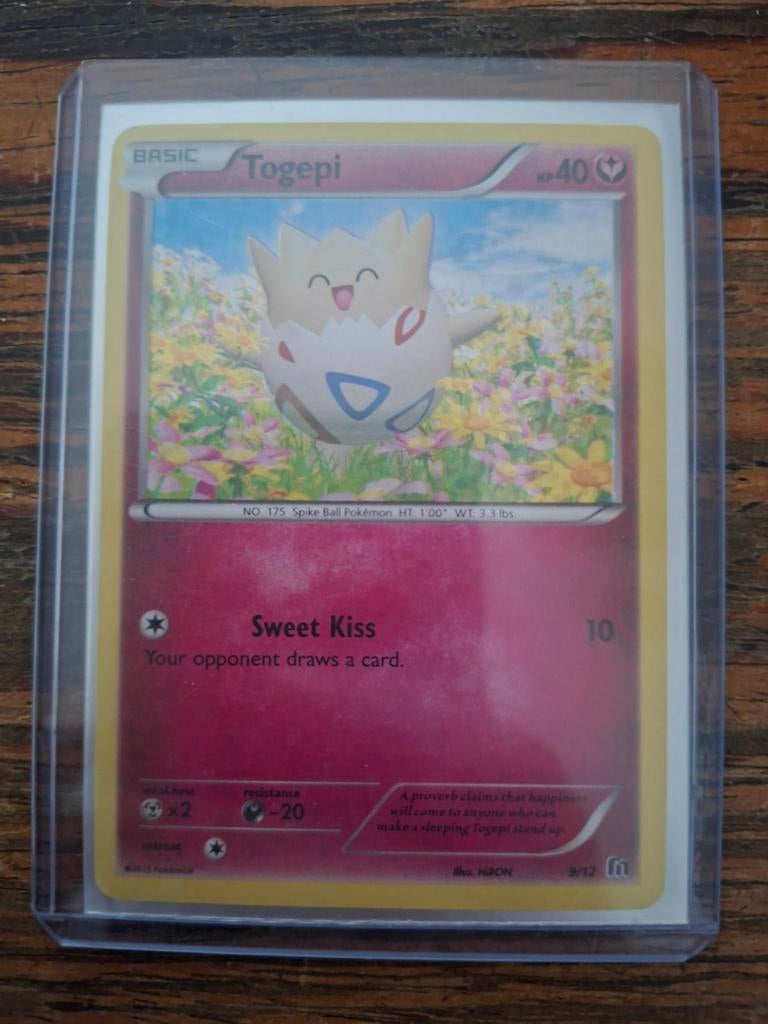 Togepi Pokemon Kaart mcdonalds 9/12, Ophalen of Verzenden, Zo goed als nieuw, Losse kaart