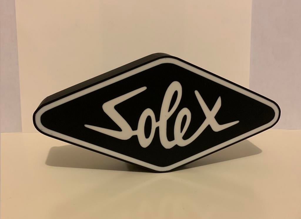 Solex reclamebord met LED verlichting, Ophalen of Verzenden, Nieuw, Lichtbak of (neon) lamp