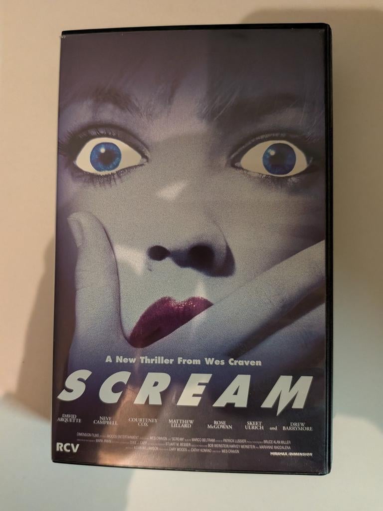 Scream VHS - Originele Horror Klassieker, Cd's en Dvd's, VHS | Film, Gebruikt, Horror, Vanaf 16 jaar, Ophalen of Verzenden