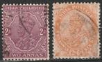 India Michel nr. 115-116 Gebruikt, Verzenden, Gestempeld, Zuid-Azië