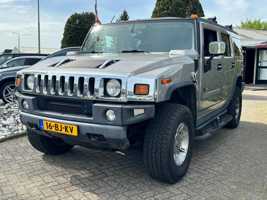 Hummer H2 6.0 V8 Grijs Kenteken Bedrijfsauto 1E Eigenaar You, Auto's, 318 pk, Gebruikt, 8 cilinders, Bedrijf