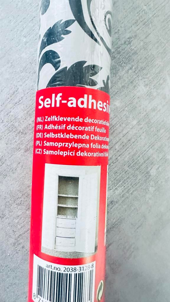 Nieuwe!Zelfklevende decoratiefolie - Nieuw!, Ophalen of Verzenden, 10 tot 25 m², Zwart