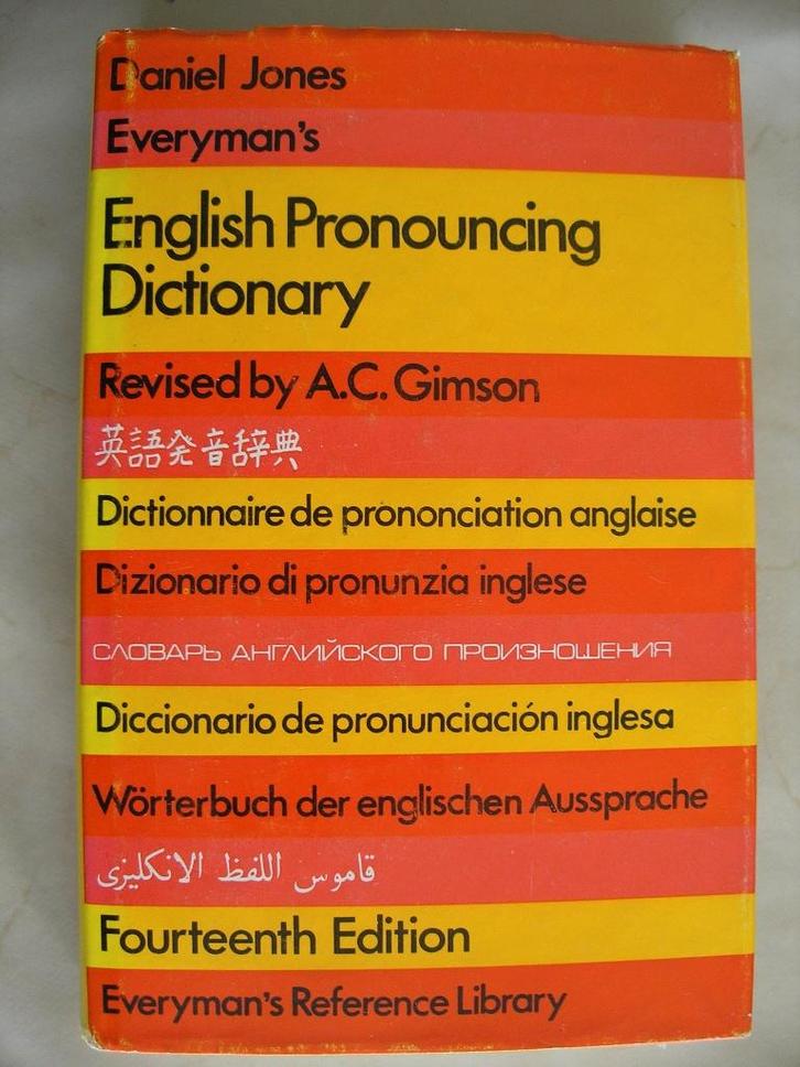 Everyman's English Pronouncing Dictionary,, Boeken, Studieboeken en Cursussen, Gelezen, MBO, Alpha, Ophalen of Verzenden
