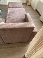 Hoekbank met poef, Ophalen, Zo goed als nieuw, Vierpersoons of meer