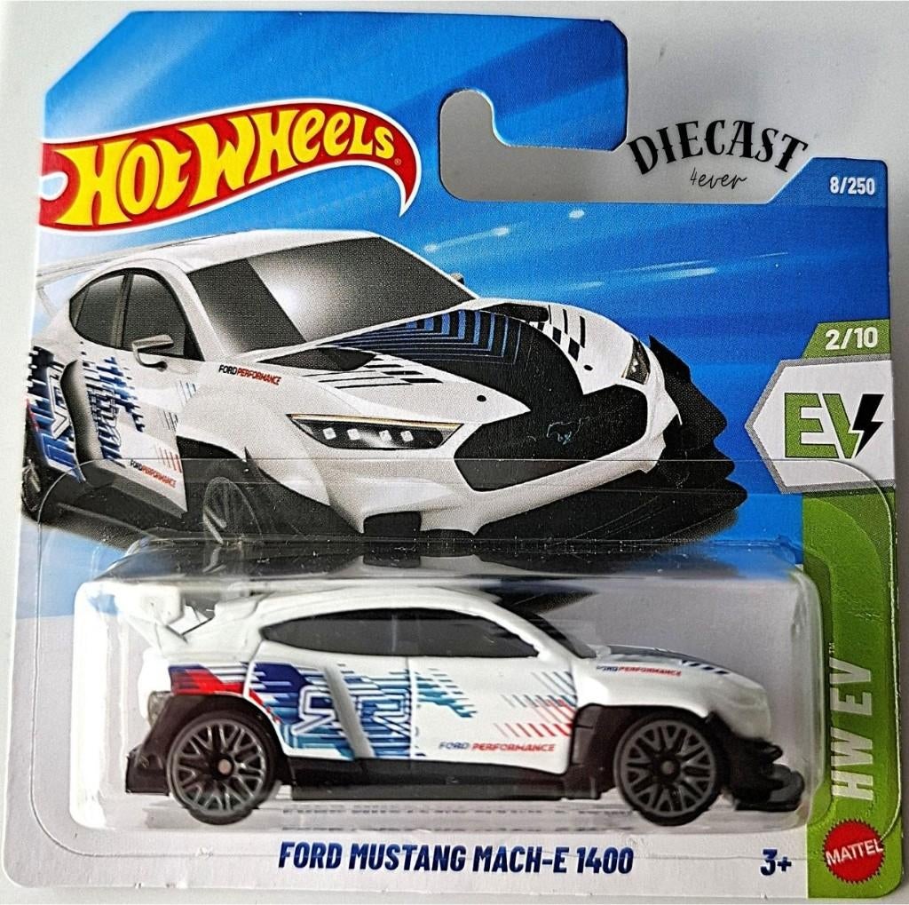 Hot Wheels Ford Mustang Mach-E 1400, wit, Ophalen, Nieuw, Auto