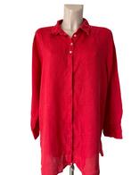 Penn & Ink jurk S, Ophalen of Verzenden, Zo goed als nieuw, Rood, Onder de knie