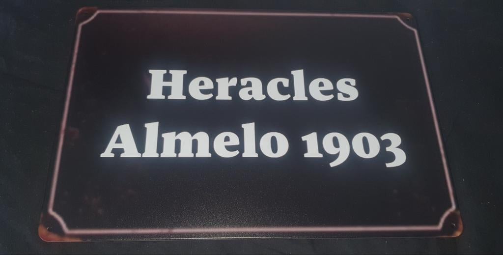 wandbord van Heracles Almelo, opgericht in 1903., Ophalen of Verzenden, Nieuw