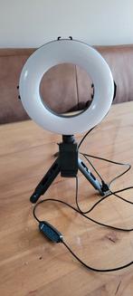 Ringlamp tafelmodel met statief, Ophalen of Verzenden