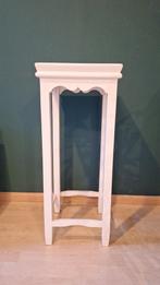 Bijzettafel wit, Huis en Inrichting, Tafels | Bijzettafels, Ophalen, Rond, Minder dan 55 cm, 45 tot 60 cm