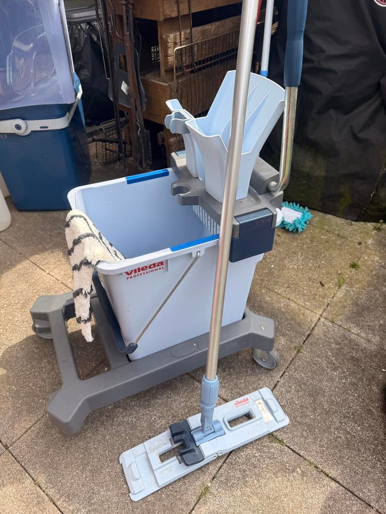 Vileda Professional Dweilsysteem met Emmer en Mop, Ophalen, Dweilemmer, -bak, of -wagen