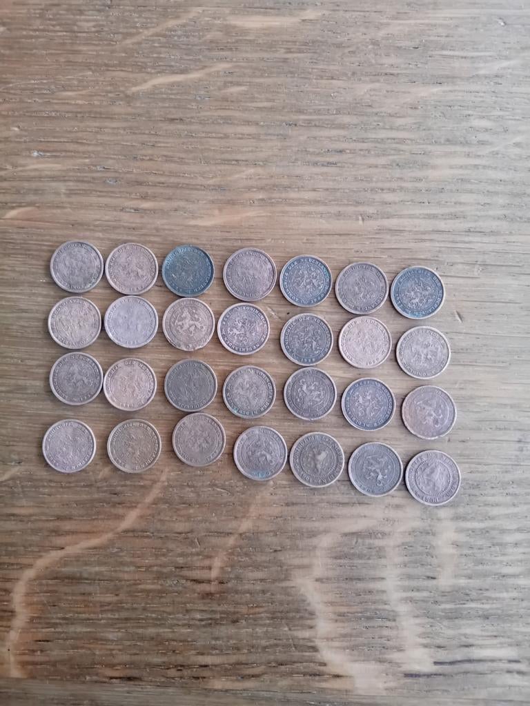 28x halve gulden centen, oudste uit 1900, Postzegels en Munten, Munten | Nederland, Ophalen of Verzenden, Koningin Wilhelmina