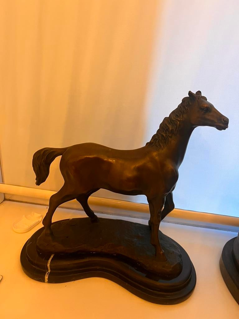 Mooi bronsbeeld paard, Ophalen of Verzenden