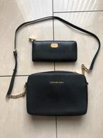 Originele Michael Kors tas + bijbehorende portemonnee!, Ophalen of Verzenden, Zo goed als nieuw, Zwart, Schoudertasje