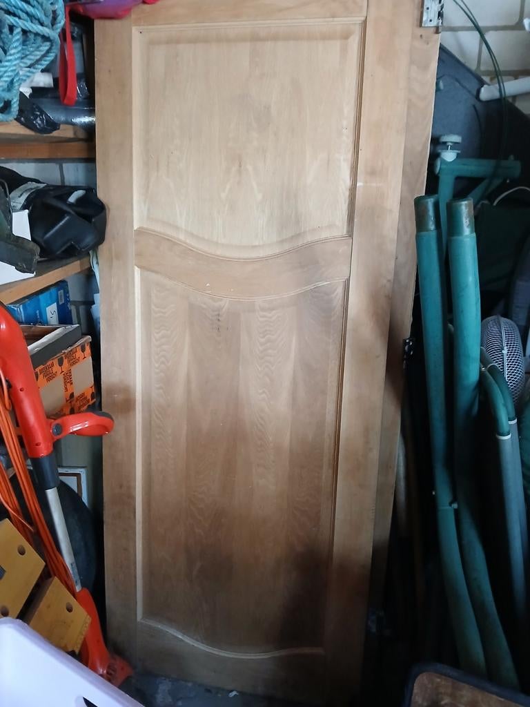 Massieve houten binnendeur - 201x78 cm, Doe-het-zelf en Verbouw, Deuren en Horren, Ophalen, Gebruikt, Minder dan 80 cm, Binnendeur