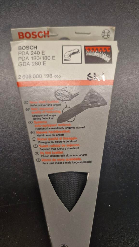 Bosch Hechtschuurpapier voor PDA 240 E, 180/180 E, GDA 280 E, Ophalen of Verzenden, Nieuw, Minder dan 600 watt, Overige typen