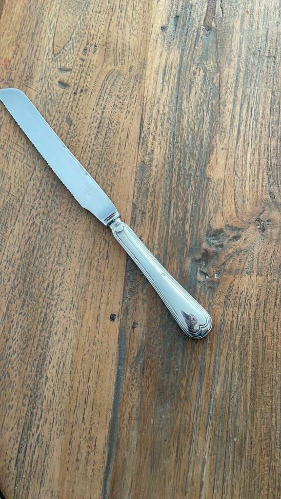 Verzilverd broodmes Gero 245 Arabesque, Ophalen of Verzenden, Zo goed als nieuw, Zilver