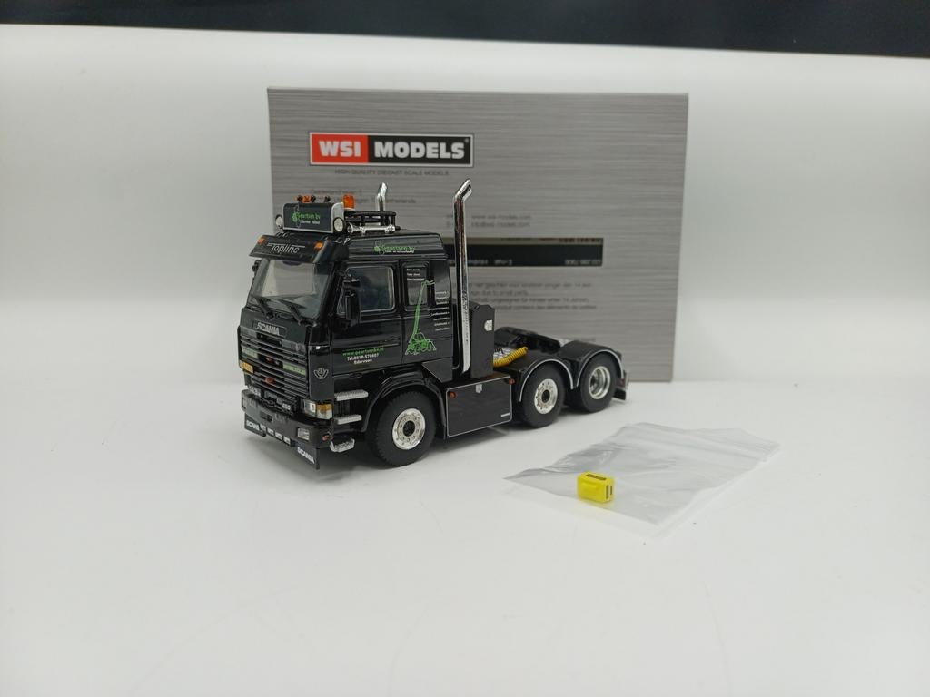WSI Scania 143 6x2 Geurtsen Ederveen, Hobby en Vrije tijd, Modelauto's | 1:50, Ophalen of Verzenden, Zo goed als nieuw, Bus of Vrachtwagen