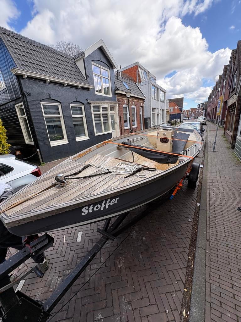 Leuke sloep van 5.5 meter met trailer!, Watersport en Boten, Ophalen, Tot 10 pk, Zo goed als nieuw, 3 tot 6 meter