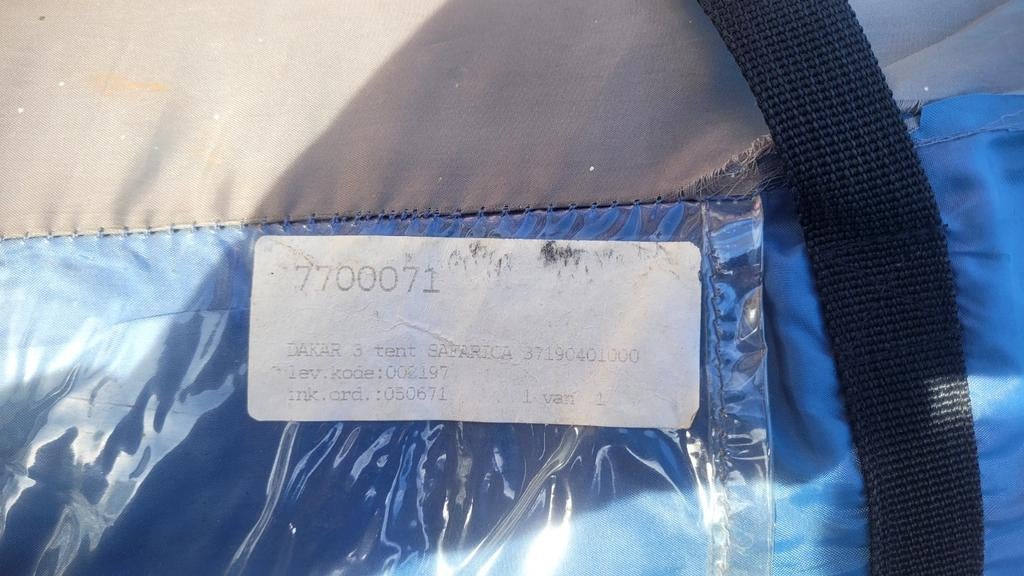 Safarica Dakar 3 persoons tent, Caravans en Kamperen, Ophalen, Gebruikt