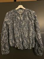 Country style blouse blauw met wit H&M, Kleding | Dames, Blouses en Tunieken, Ophalen of Verzenden, Zo goed als nieuw, Maat 34 (XS) of kleiner