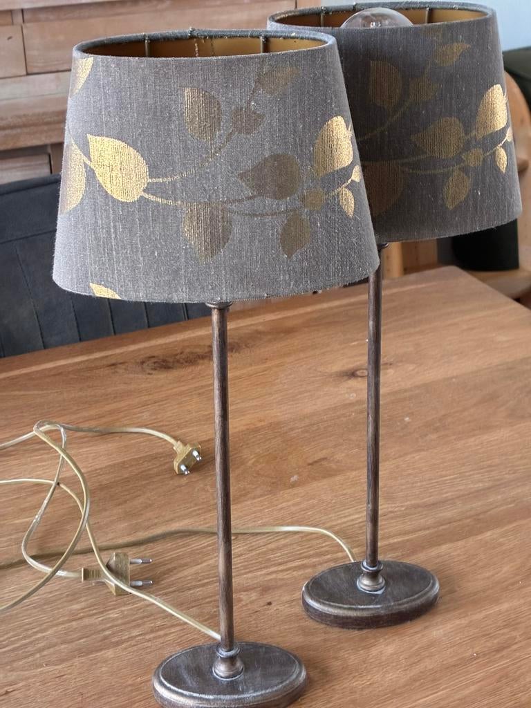 Tafellampen, Ophalen, Zo goed als nieuw, Metaal, Minder dan 50 cm