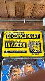 Emaille reclamebord De Concurrent, Ophalen of Verzenden, Zo goed als nieuw, Reclamebord