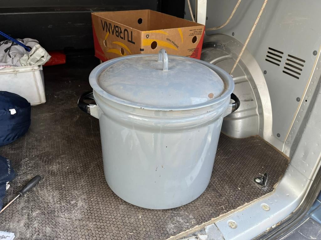 Emaille wasketel, Antiek en Kunst, Ophalen of Verzenden