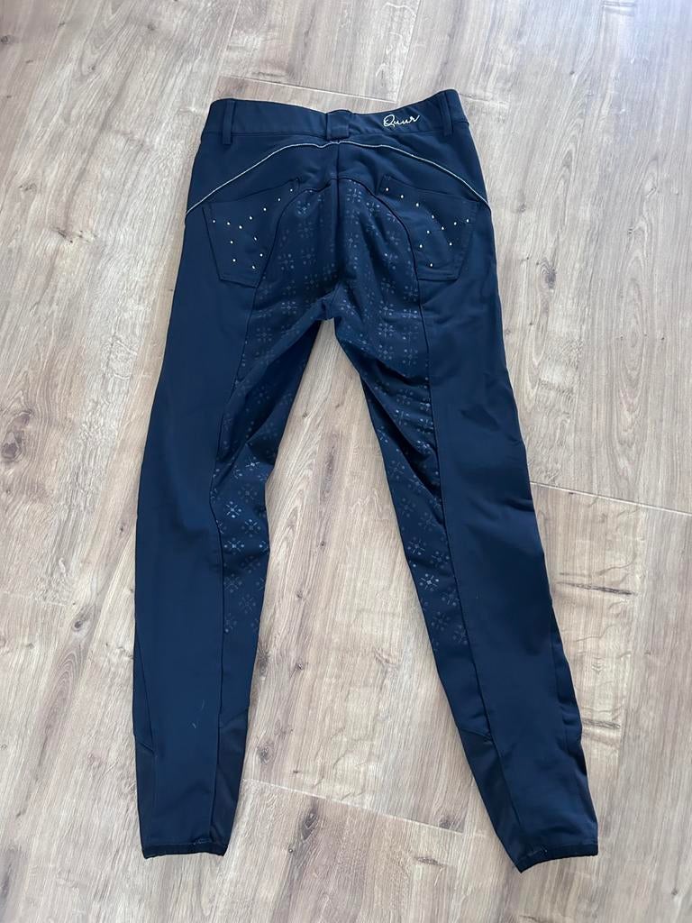 Zwarte paardrijbroek, merk Quur, maat 38, Ophalen, Dressuur, Onderkleding
