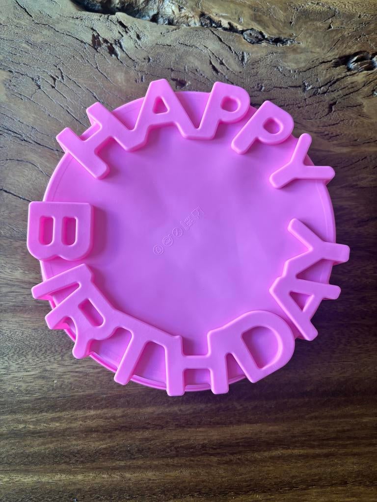 Happy Birthday Siliconen Bakvorm - 20cm, Ophalen, Nieuw, Taarten, Bakvorm