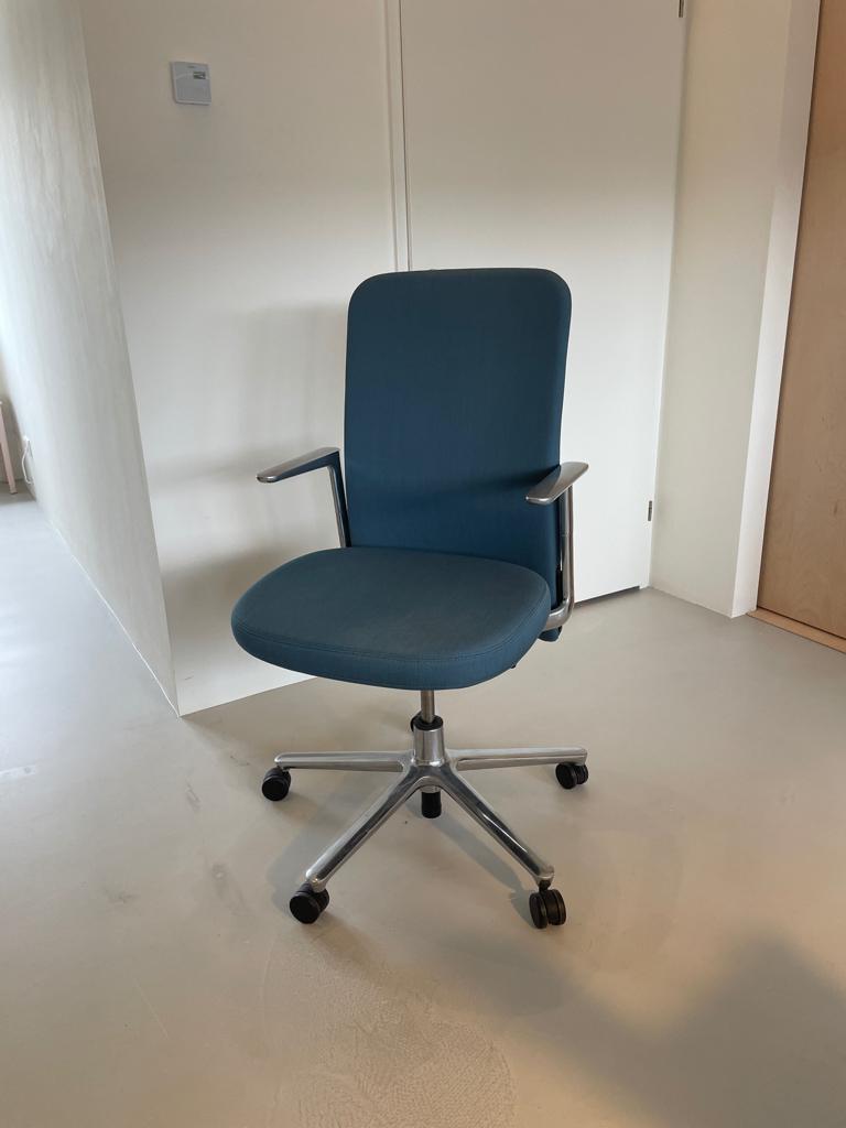 Vitra Pacific bureaustoel, Ophalen, Gebruikt, Blauw, Bureaustoel