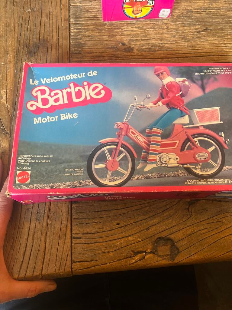 Vintage Barbie Mofa Motorino Motor Bike - Nieuw in doos, Ophalen of Verzenden, Nieuw, Meisje