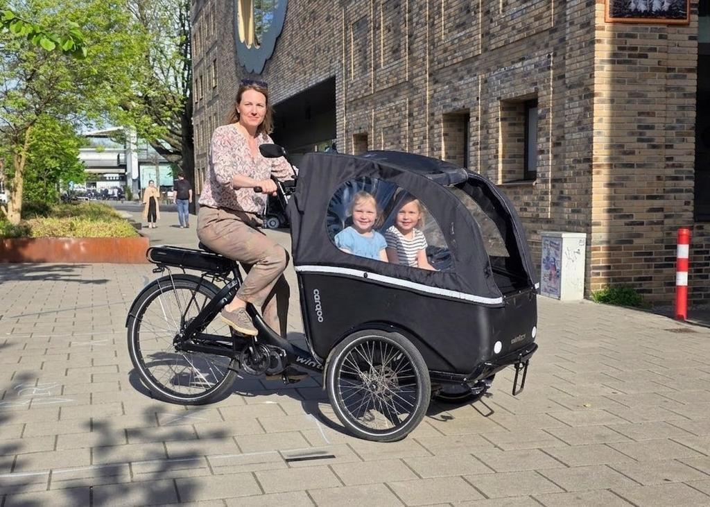 Winther Cangoo Elektrische Bakfiets met Huif, Overige merken, Info@winther-bikes.dk, Huif, Ophalen of Verzenden
