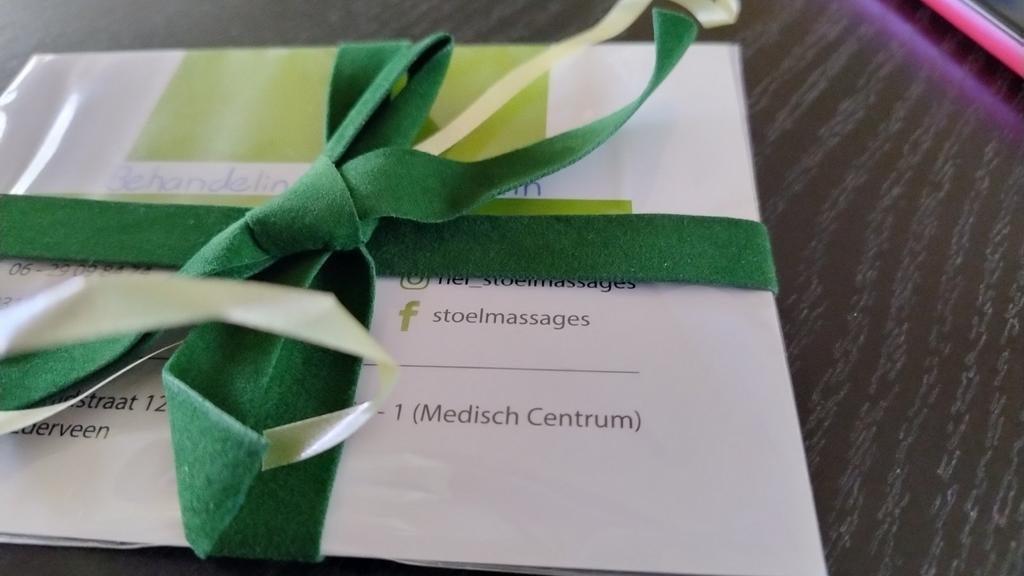 Cadeau bon voor massage, Ophalen of Verzenden, Nieuw, Overige typen