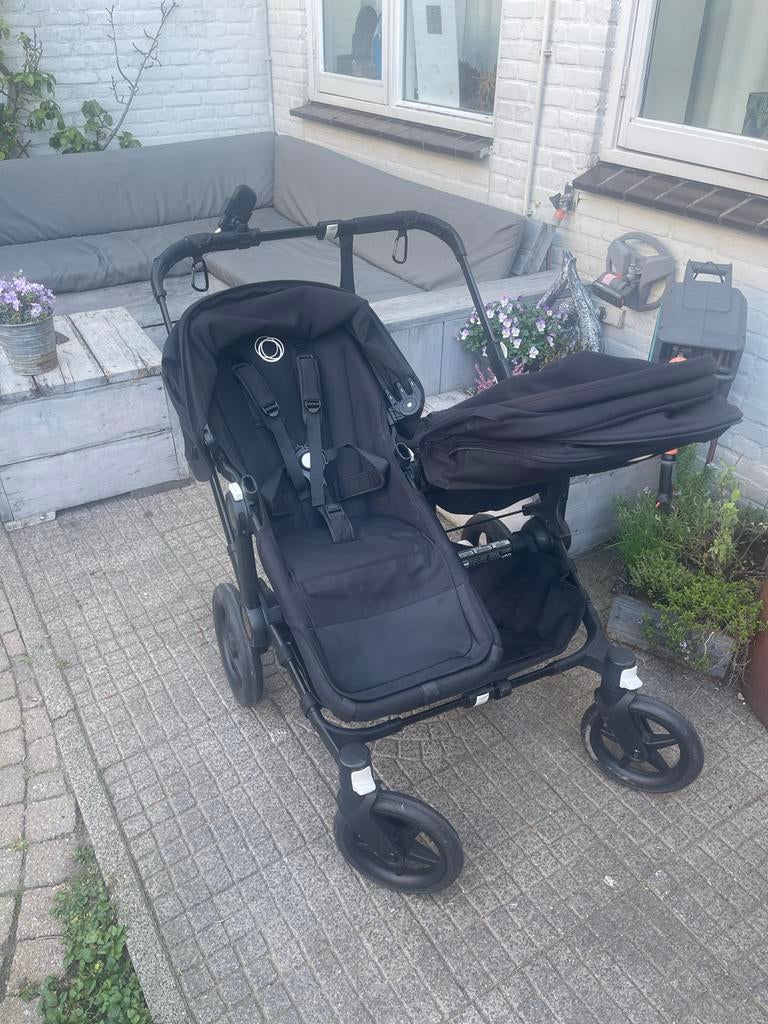 Bugaboo Donkey 3 Twin Compleet met Maxi Cosi en Isofix 360, Ophalen, Gebruikt, Combiwagen, Duowagen