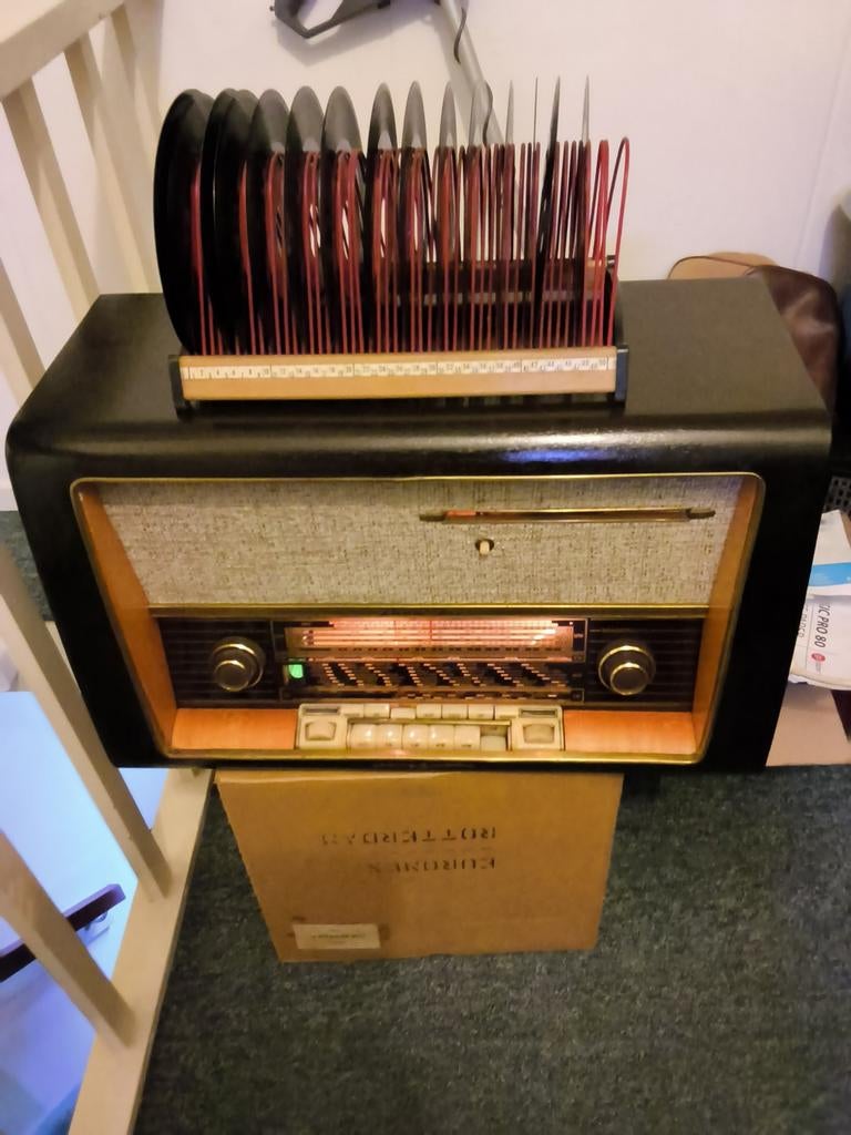 Radio buizen met platenslikker..., Audio, Tv en Foto, Radio's, Ophalen of Verzenden