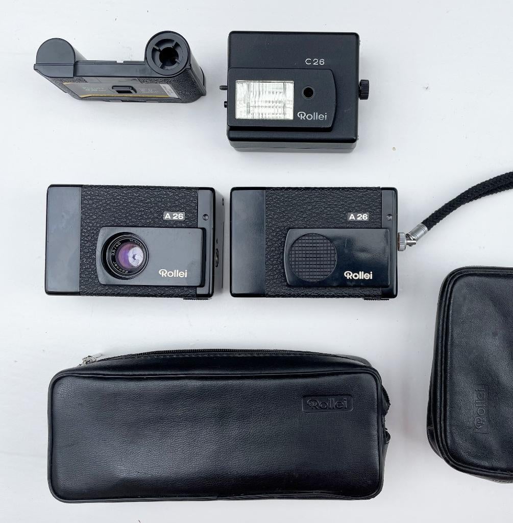 Rollei A26 met Sonnar 40mm (versie Singapore en Germany!), Ophalen of Verzenden, Compact, Overige Merken