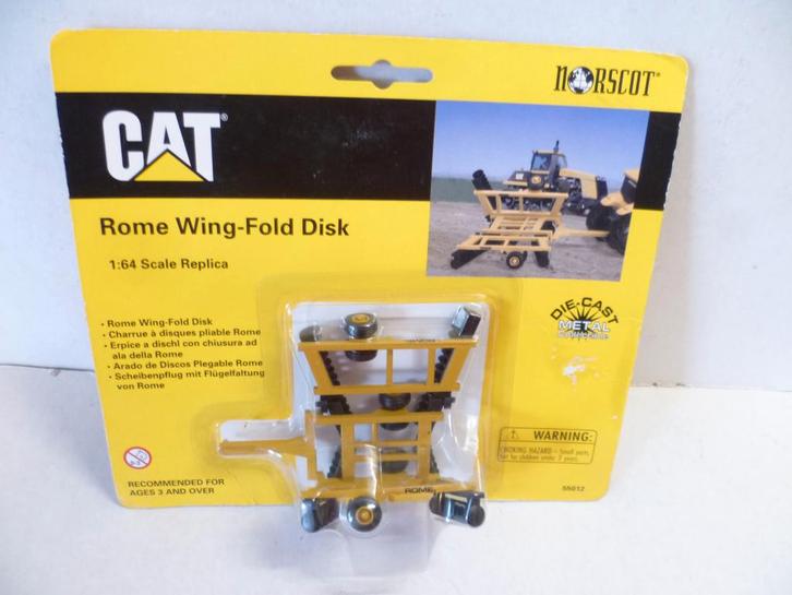Norscot CAT Rome Wing Fold Disk Landbouw 1:64 model, Hobby en Vrije tijd, Modelauto's | Overige schalen, Nieuw, Tractor of Landbouw