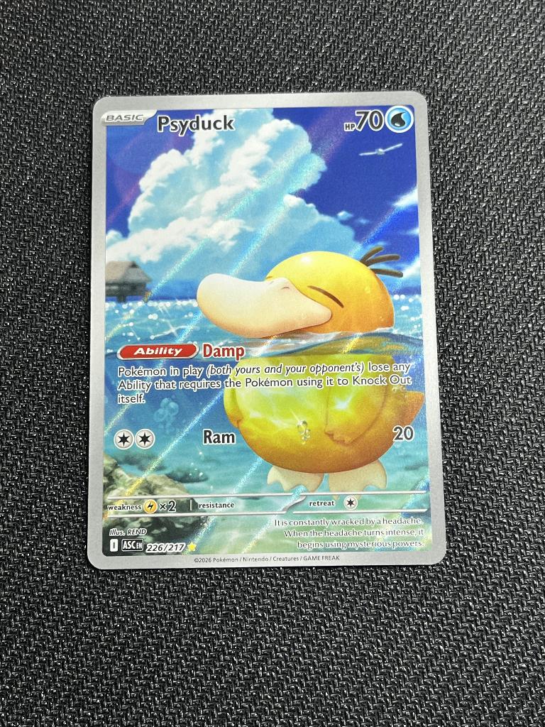 Psyduck (ASC 226), Ophalen of Verzenden, Zo goed als nieuw, Losse kaart, Foil
