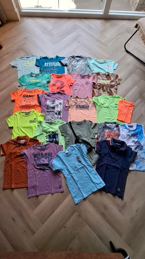 Grote partij jongens T-shirts korte mouw maat 140/146, Ophalen of Verzenden, Gebruikt, Diverse merken, Jongen