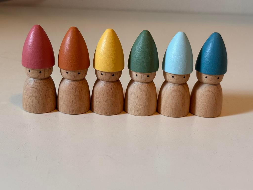 Houten kabouters - openeinde speelgoed, Ophalen of Verzenden, Nieuw, Overige typen